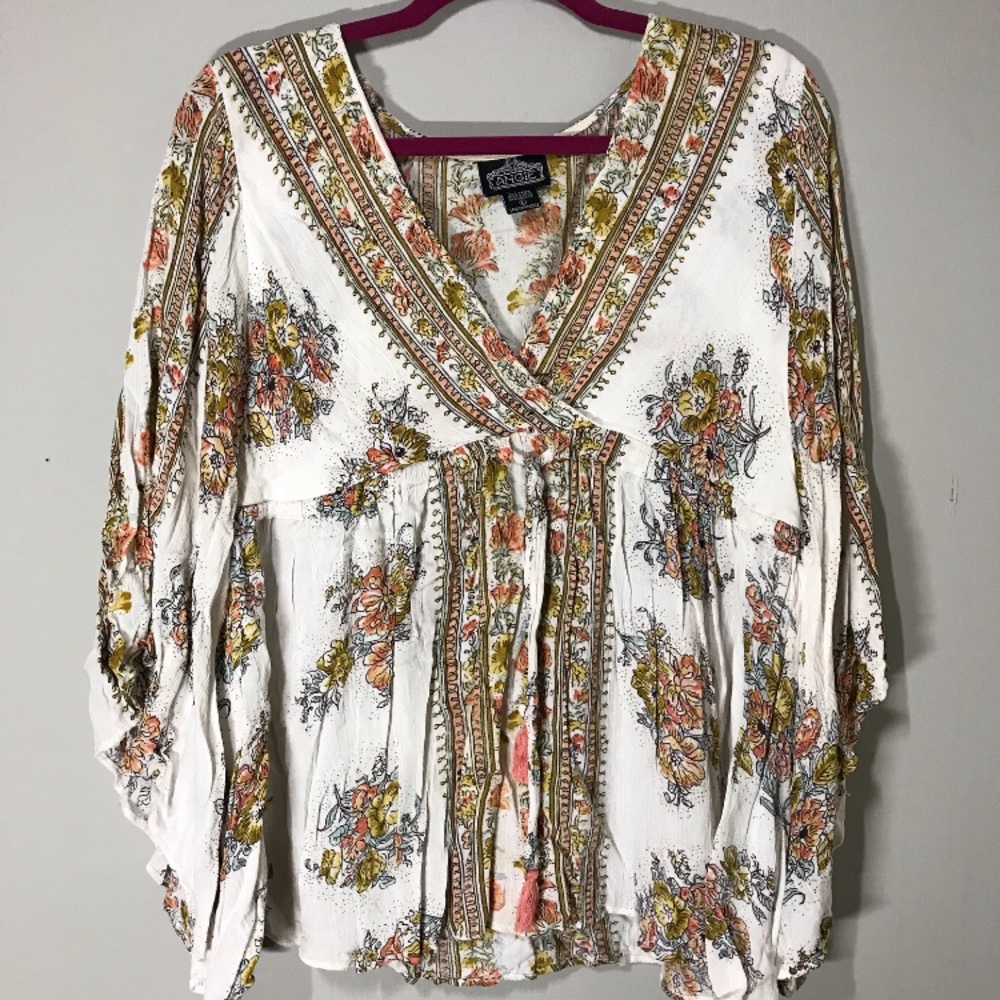 Floral Boho Flowy Blouse